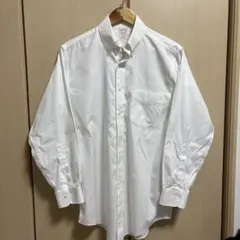 BrooksBrothers ホワイトシャツ14 1/2-31コットンシャツ