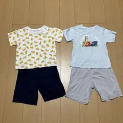 GU たべっ子どうぶつ　パジャマ 2点 まとめ売り　120のサムネイル