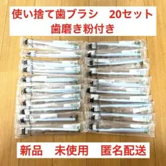 【まとめ売り】使い捨て歯ブラシ　20個　アメニティ　旅行　キャンプ　防災用品
