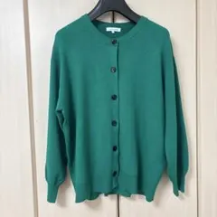 グローバルワーク グリーンニットカーディガン