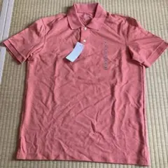 ③UNIQLO 半袖ポロシャツ　サーモンピンク　メンズMサイズ　※タグ付きのサムネイル