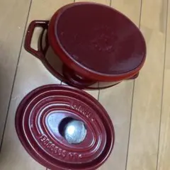 STAUB La Cocotte オーバル チェリーレッド 両手鍋23cm - メルカリ