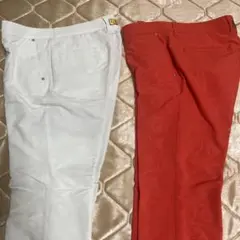 未使用級 ラウドマウス ゴルフ XL～ 千鳥格子柄 パンツ ブラック
