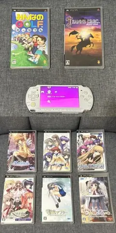 PSP本体＋ソフト8本(Key作品6本)セット