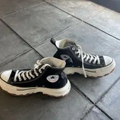 Converse All Star 厚底 ハイカットブラックスニーカー 27cmのサムネイル