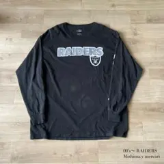 00s〜 RAIDERS ロンT NFL XL BLACK フェード◎ 雰囲気◎のサムネイル