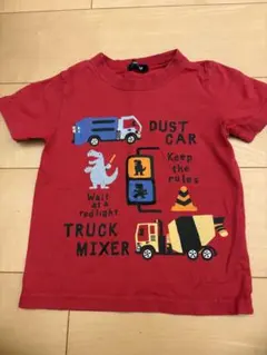 kladskap クレードスコープ 働く車 Tシャツ 100cm 赤のサムネイル