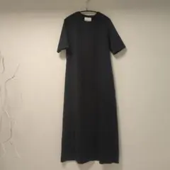 【美品】SLOANE カットソーワンピース 半袖 ロング ブラックのサムネイル