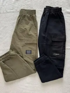 キッズ カーゴパンツ ジョガーパンツ 2枚セット 150.160cm