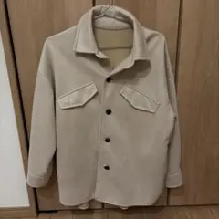 ベージュ ボタン付きジャケット サイズ36