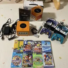 【箱有】Nintendo ゲームキューブ本体　コントローラー　ソフト8本　マイク