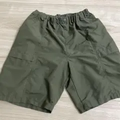 UNIQLO キッズ ハーフパンツ 150cm オリーブグリーン