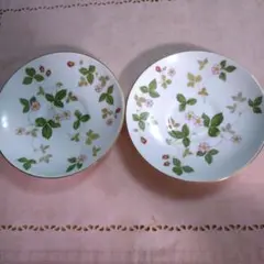 ウェッジウッドワイルドストロベリーソーサー 2枚セット