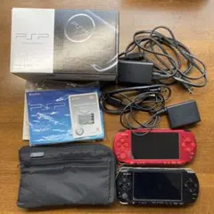 PSP3000 SONY 箱、付属品付き 本体2台、ケース2つ、ソフト2本セット