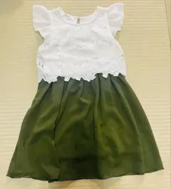 レースドッキングワンピース