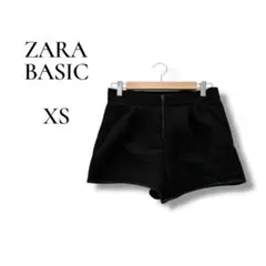 ZARA BASIC レディース　ショートパンツ　キルティング風　ブラック　XS