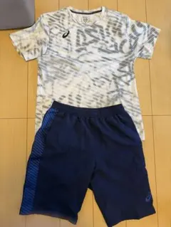 asics プラクティスシャツ パンツ 上下セット XLのサムネイル
