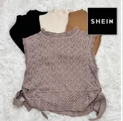 レディース XS 子供 140 150 長袖 黒 白 キャメル SHEIN