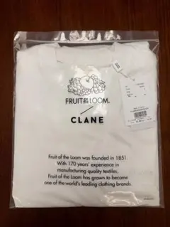 ⭐️FRUIT OF THE LOOM✖️CLANEコラボTシャツ白2クラネフルーツ