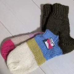 手編み靴下