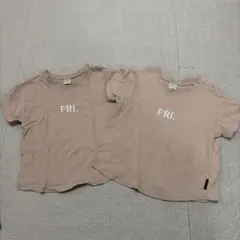 FRI. 曜日ロゴ Tシャツ 2枚セット ベージュのサムネイル