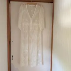 ARCHIVES レース ロングカーディガン アイボリーのサムネイル