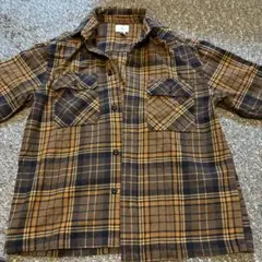 H&M チェック柄ネルシャツ US S