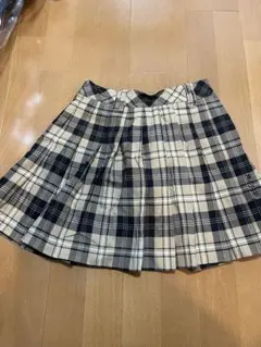ほ*こ様 値下げ！メゾピアノ　ジュニア　S チェック柄プリーツスカート（ショート
