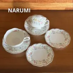 NARUMI 花鳥風月 カップ＆ソーサー＋ケーキ皿 各2セット