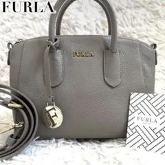 ✨現行ロゴ 極美品✨ フルラ ミネルヴァ S 2way グレージュ - メルカリ