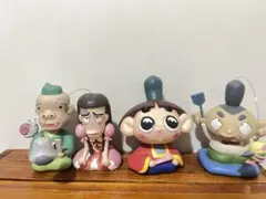 おじゃる丸 ボブルヘッド フィギュア 4体セット ソフビ