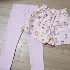 お値下げ　ユニクロレギンスとPAUL & JOE 猫柄ハーフパンツ 110cm