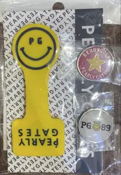 ジャンク品　PEARLY GATES スマイリーフェイス キャスター付 PEARLY GATES 黒キャップ スマイリーフェイス - メルカリ