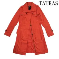 TATRAS タトラス ロングコート M オレンジ レディース ベルト付きのサムネイル