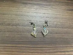 ハート型ワイヤーピアス カラフルストーン付き