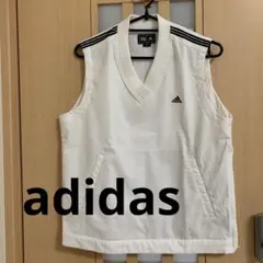 adidas Ｖネックベスト Sサイズ ホワイト