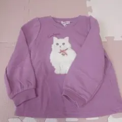 my FAM 猫イラスト 長袖カットソー 110