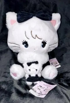 mikko BLACK RIBBON BIGぬいぐるみ マスコット 2種セット