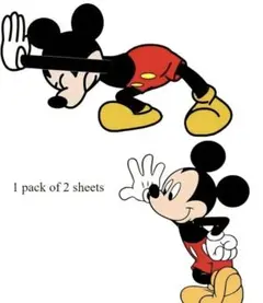 117.ミッキーマウス ステッカー 2シートセット