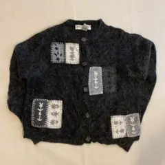 00‘s vintage パッチワーク　カーディガン　グランジ　y2k