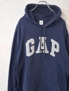 GAP ネイビー フリースパーカー L
