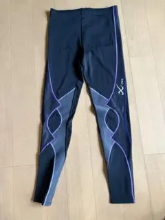 【美品】CW-X 黒と紫のトレーニング用タイツ