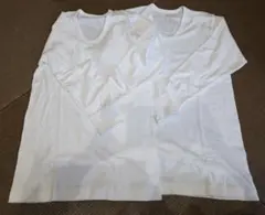 しまむら　未着用　綿　メンズ　Sサイズ　丸首U型