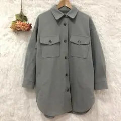 ★ドゥアルシーヴ★オーバーシャツ ジャケット 【F】 トップス チュニック丈