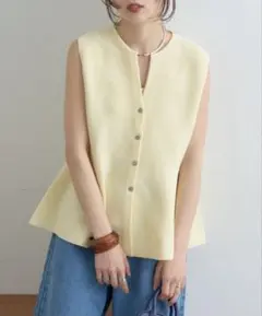 CIAOPANIC TYPY 【ZOZO限定】ペプラムニットベスト