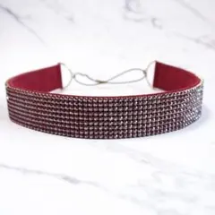 Swarovski スワロフスキー カチューシャ レッド ラインストーンのサムネイル