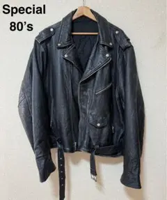 Special 80’s ダブルライダース　サイズ50位　レザージャケット