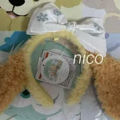 ダッフィーフレンド　ホワイトウィンタータイムワンダーズ　クッキーアンカチューシャ