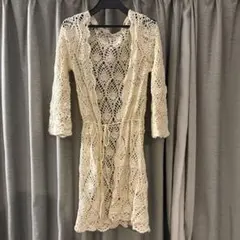 MILKFED. クロシェ編みコットンレースガウン