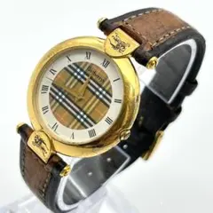 バーバリー 腕時計 新品電池交換済 純正ベルト ホースロゴ ゴールド 女性 稼働のサムネイル